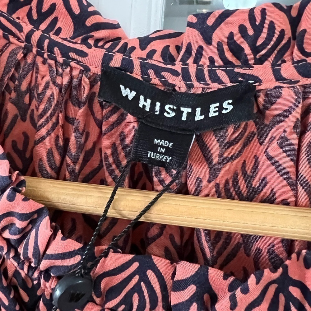 Whistles Sea Tree Print Blouse - Size 14 - Nwt — image 6 of 7
